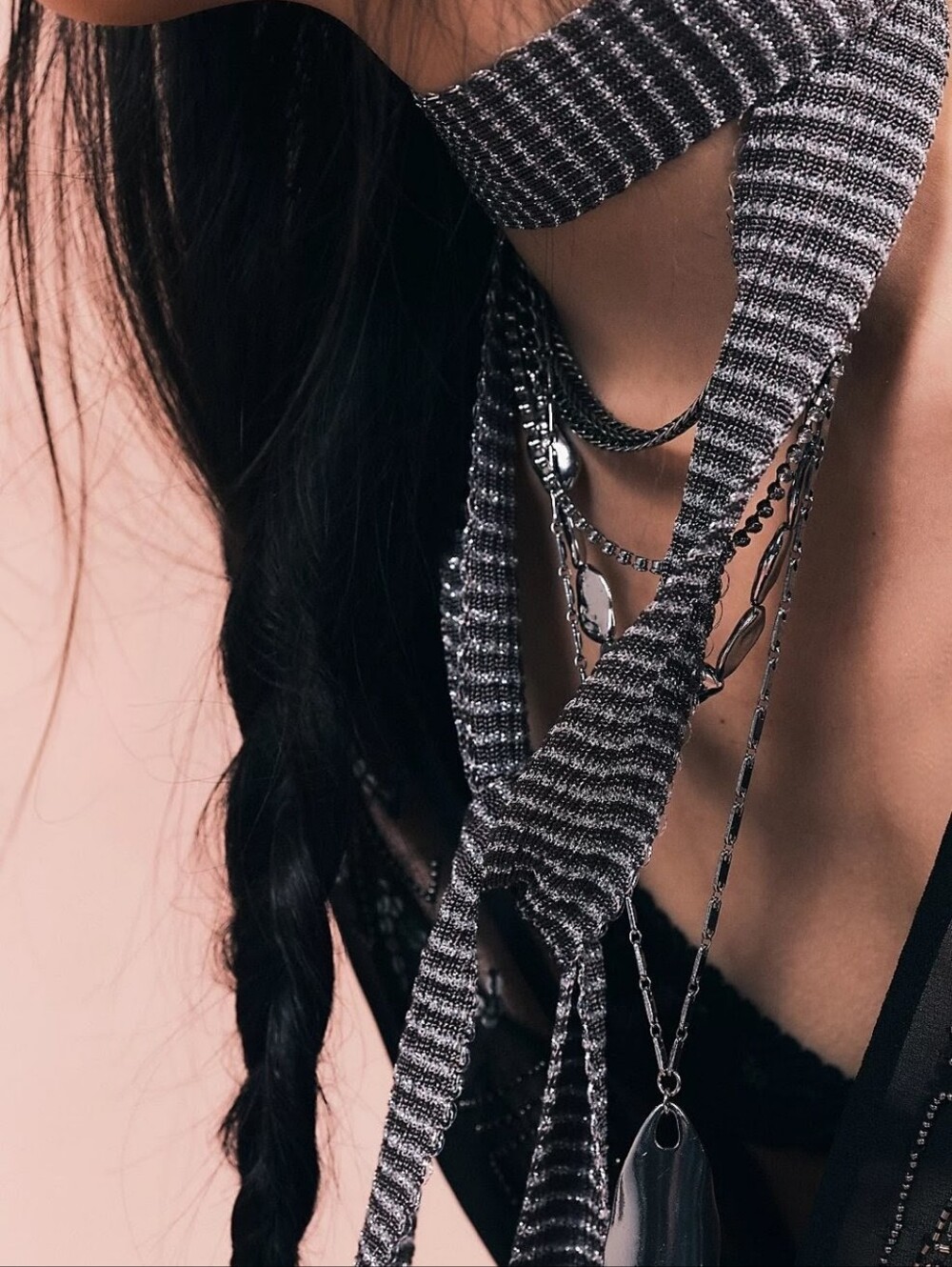 New Free People Closing Hour Skinny Scarf